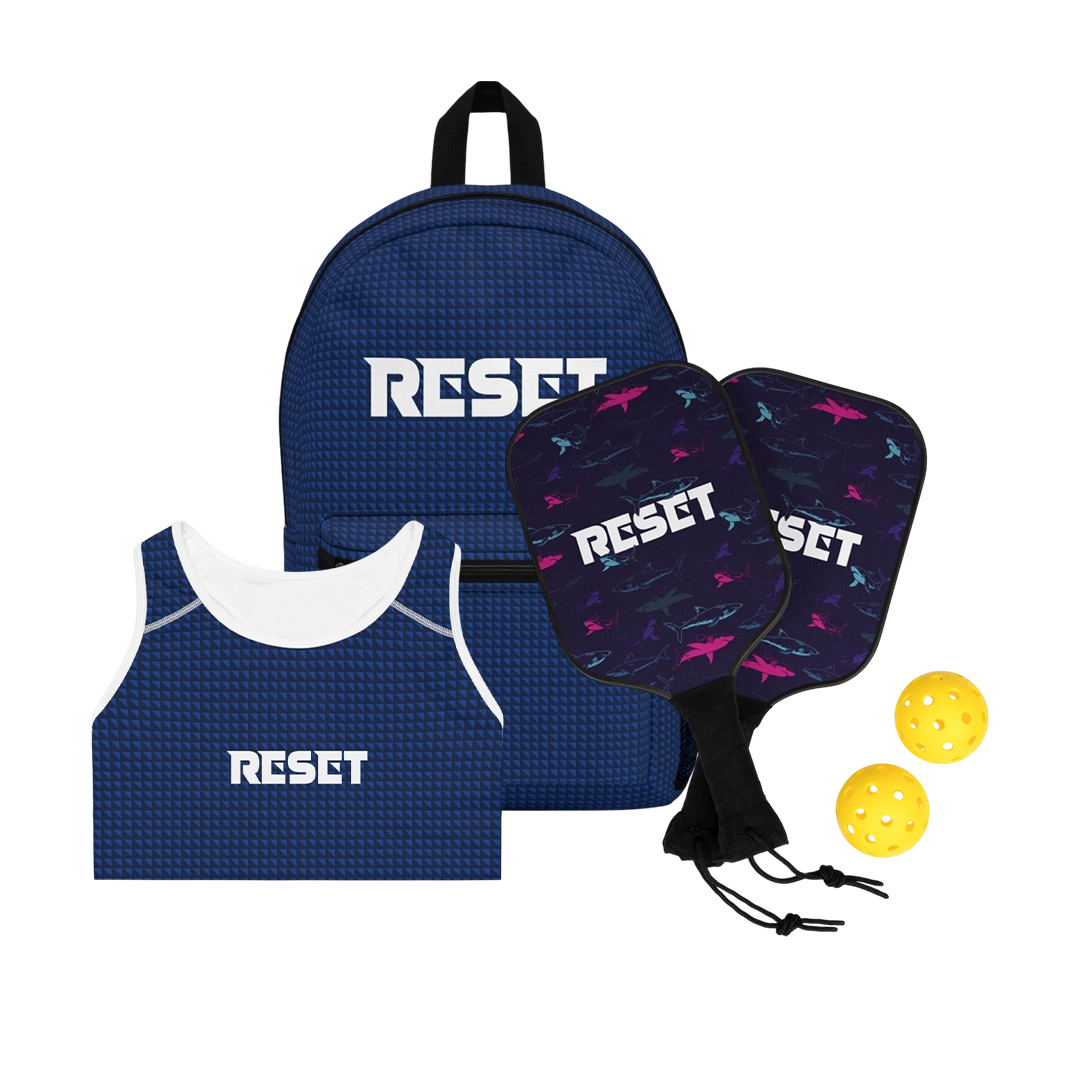 RESET Bundle: Backpack And Pickleball Paddle Set And Sports Bra