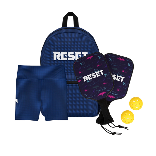 RESET Ultimate Bundle: Workout Shorts And Backpack And Pickleball Paddle Set