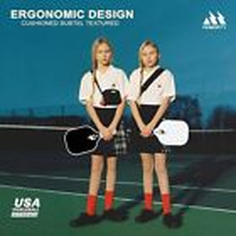 Pickleball Paddles 4 Pack - USAPA Light Graphite Premium Black and White