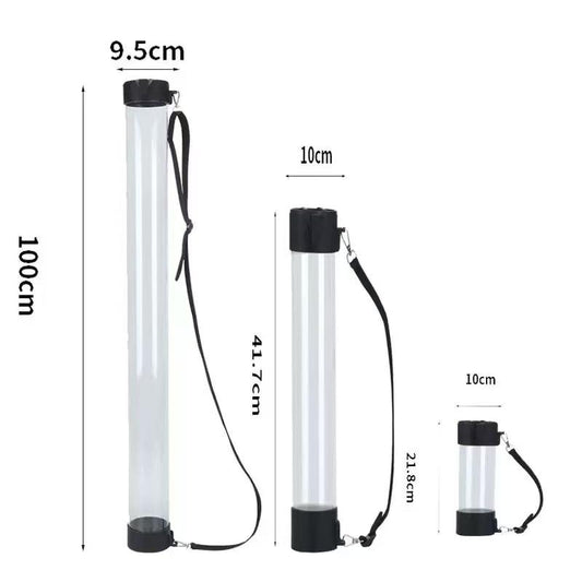 Portable Pickleball Ball Retriever Tube with Shoulder Strap