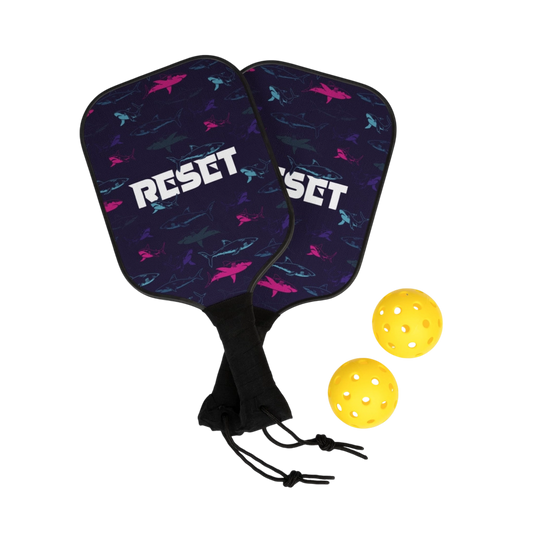 RESET Pretty Shark Pickleball Paddle Set