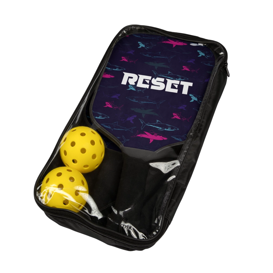 RESET Pretty Shark Pickleball Paddle Set