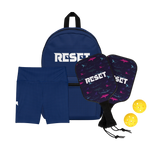 RESET Ultimate Bundle: Workout Shorts And Backpack And Pickleball Paddle Set