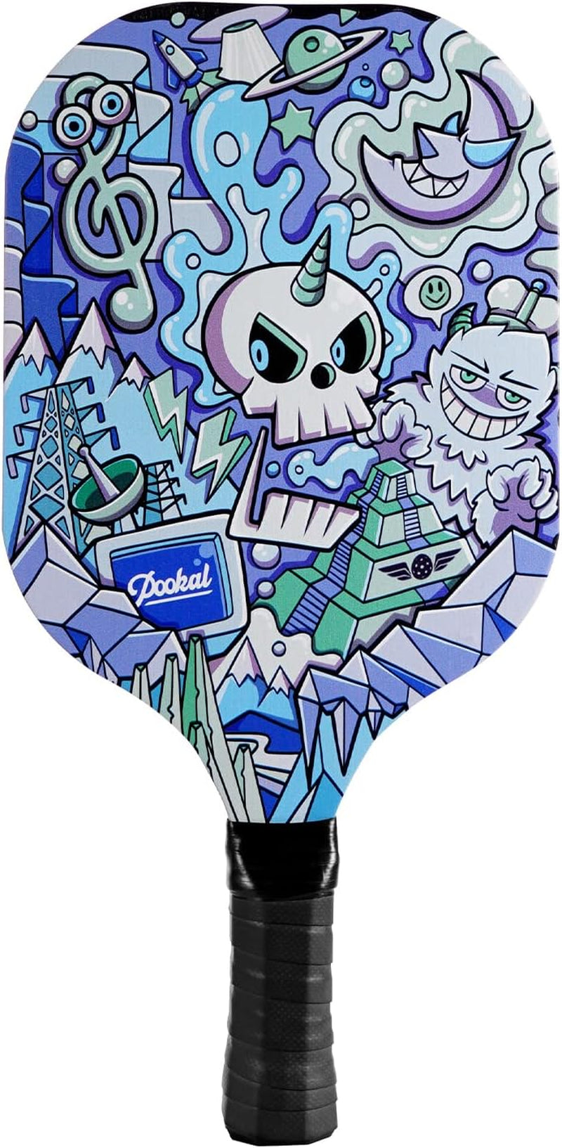 Pickleball Paddles Set of 4 with 4 Premium 9-Ply Basswood Paddles & 4 Pickleballs & 2 Handle Grips Tape & 2 Pickleball Belts & Carry Bag for Beginners Men Women Adults(New Version)