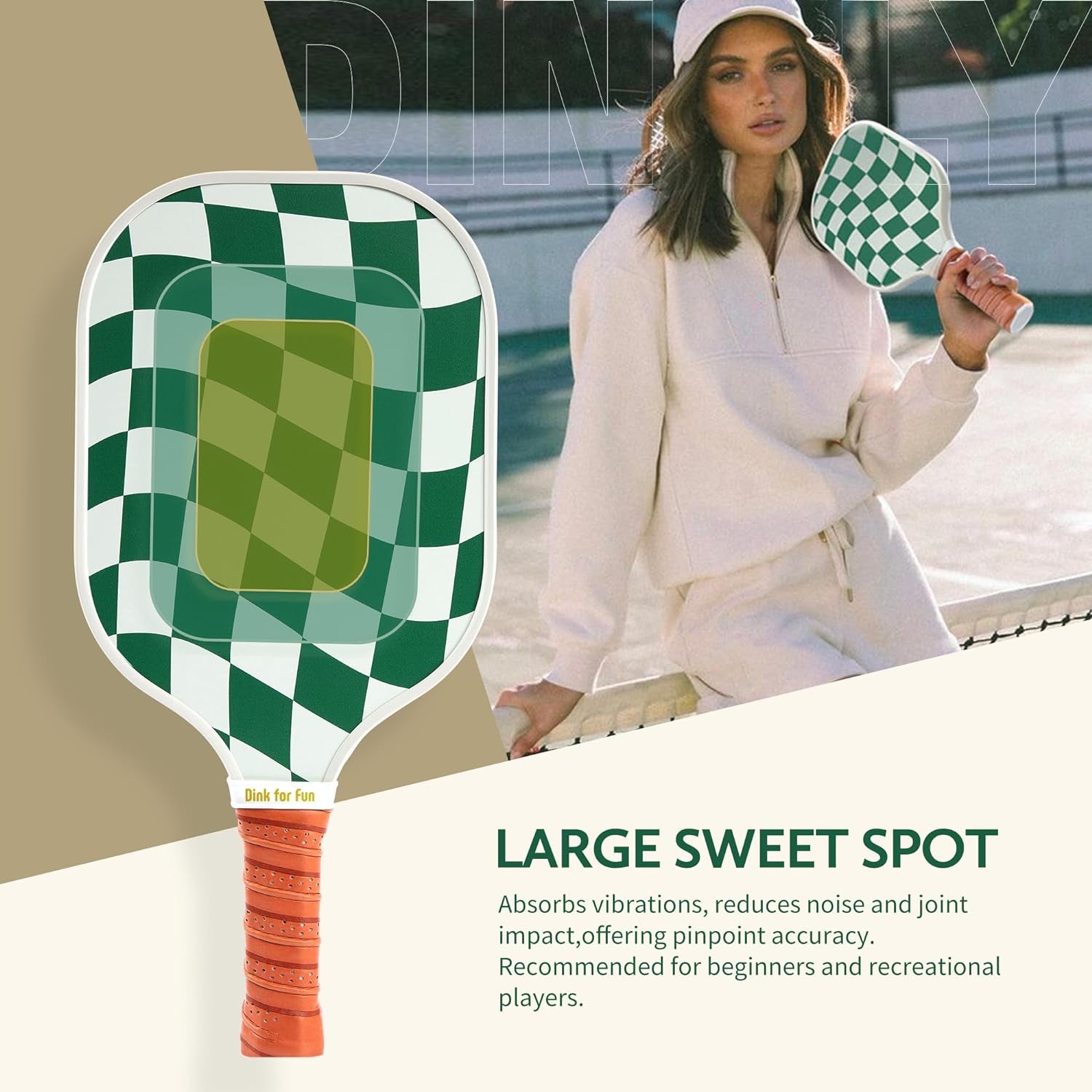 Pickleball Paddles Set of 2/4- USAPA Approved Graphite/Fiberglass Pickleball Racket, 2 Pickleball Rackets, 4 Balls and 1 Portable Carry Bag, Aesthetic Pickle Ball Set for Men Women Beginners